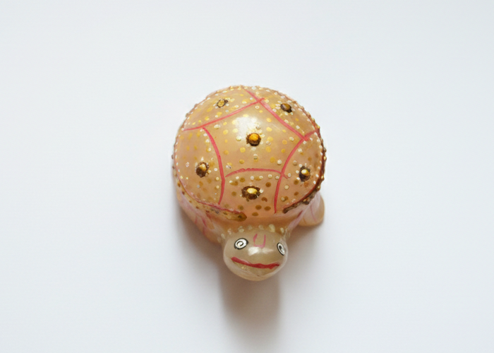 Decorative Crystal Turtle Idol